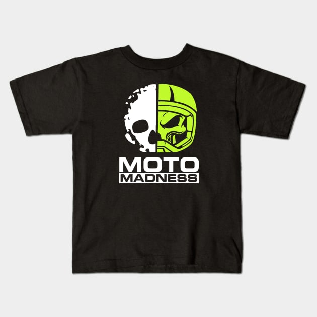 MOTO MADNESS OFFICIAL Kids T-Shirt by Story At Dawn 